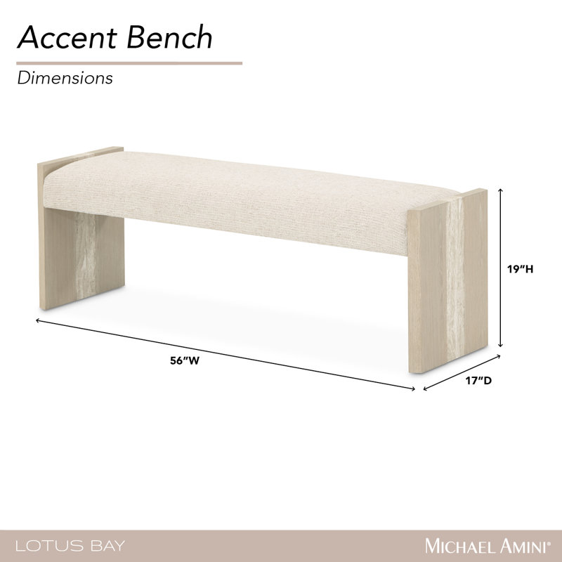 Lotus Bay Bench - Sand