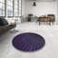 Tapis noir/zone mauve à motifs-1362923802