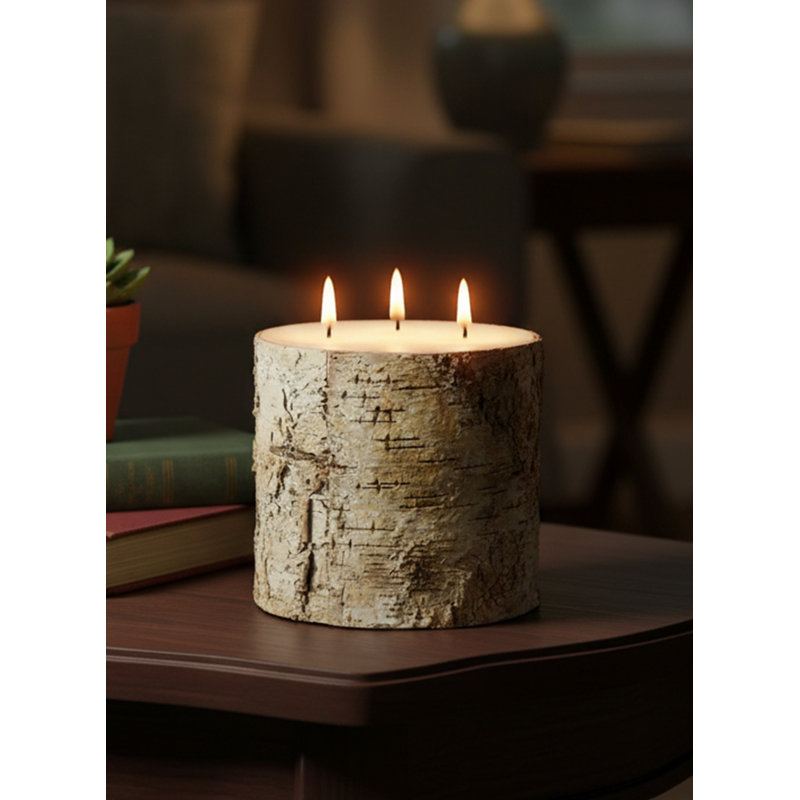Unscented Pillar Candle, 6" H x 6" W x 6" D, 1