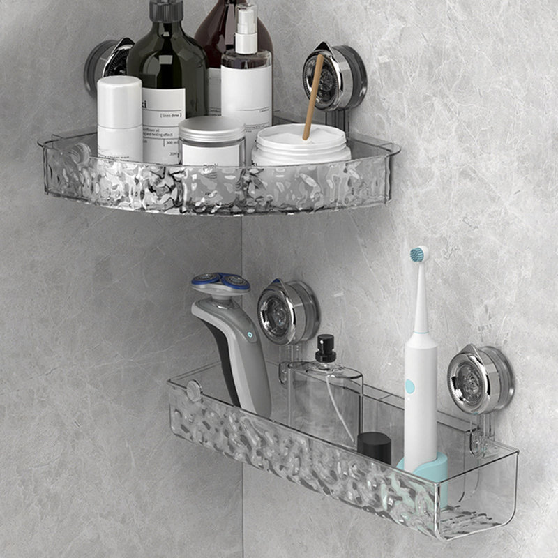 Support de salle de bain pour coin de salle de bain, H 38 po x l 15 po x P 10 po, Clair