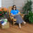 Rustic Charred Fir Wood Adirondack Chair