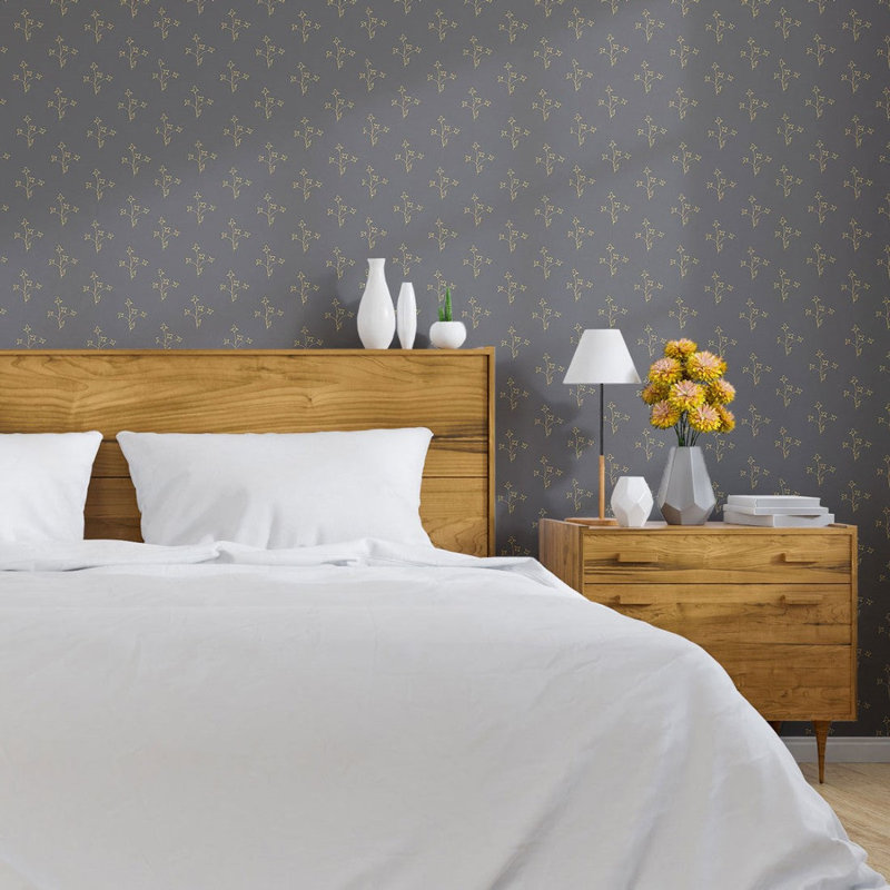 Floral 96" L X 24" W Peel And Stick Wallpaper N013126