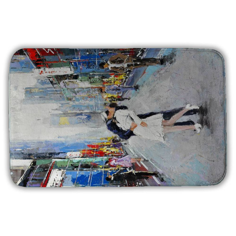 Fetiere Non-Slip Bath Mat, 21"W x 34"L