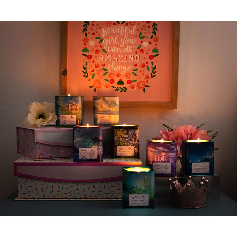 Disney Princess Belle Enchanted Rose Scented Soy Tealight Candle