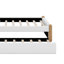 Lit plateforme tapissier simple avec lit gigogne et pieds en bois-1243782393-1243782390