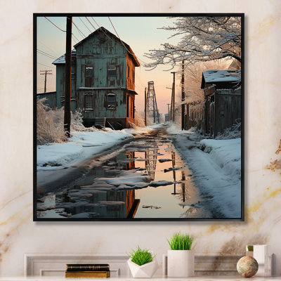Warehouse Winter Scenery I - Warehouse Wall Art Living Room