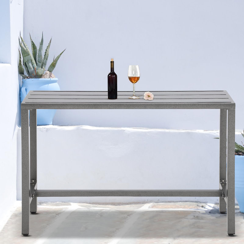 Table de bar d'extérieur, Gris