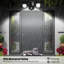 Silver Battery Powered Outdoor Sconce