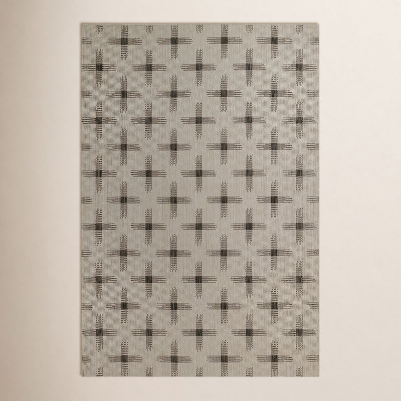 Tapis intérieur / extérieur Demetrius, Rectangle 6 pi 6 po x 9 pi