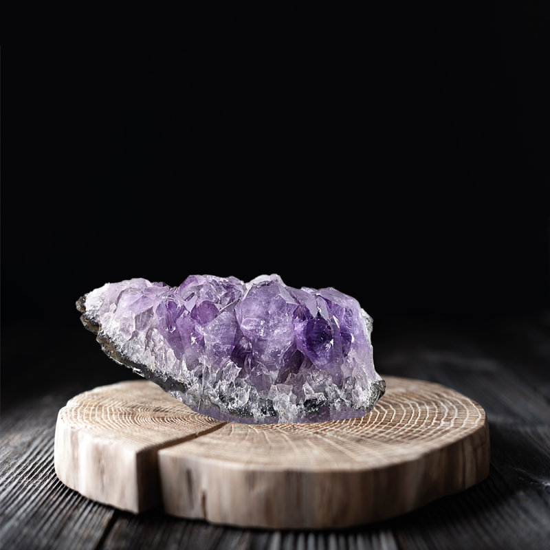 Eternity Amethyst Medium Clusters | Purple, 2.5" H x 4" W x 6.5" D