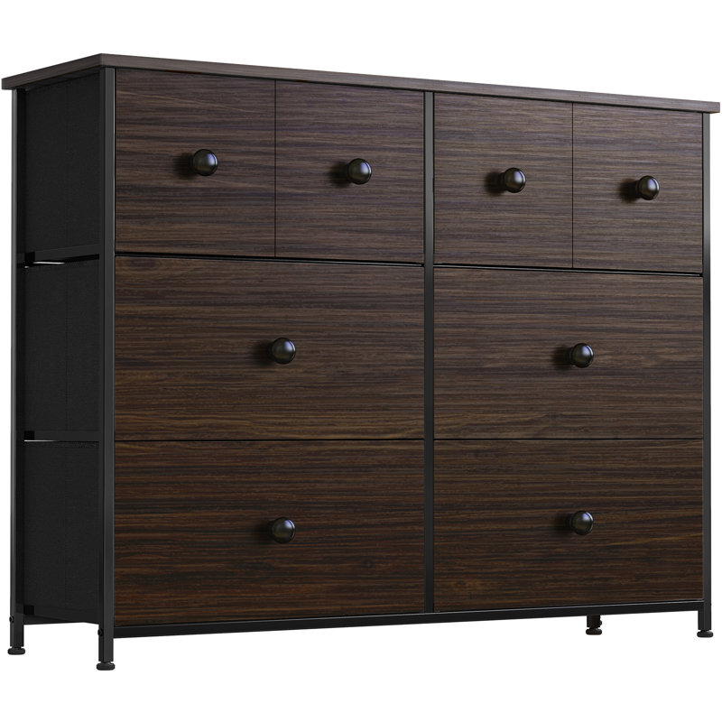 Ojaswi 8 Drawer 104.1Cm W Dresser, Espresso