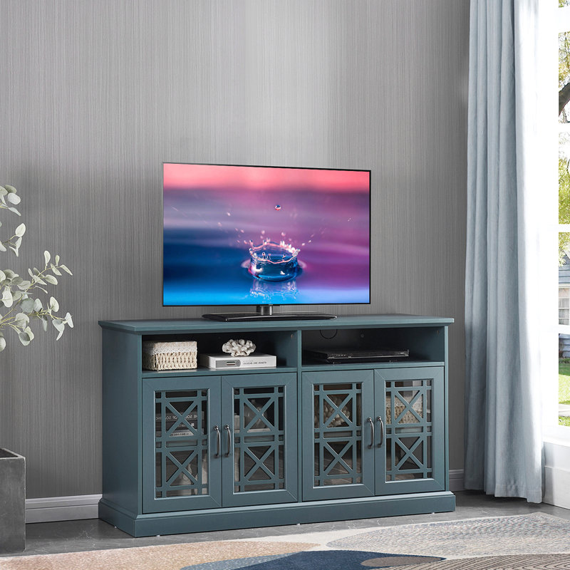 Meuble télé, buffet Buffet, bleu sarcelle foncé
