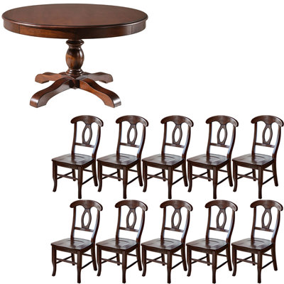 Ensemble de table de salle à manger en bois massif de style américain