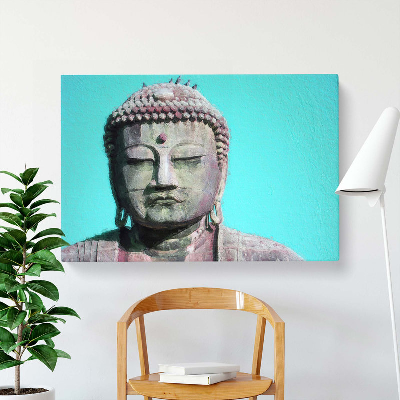 The Great Buddha Of Kamakura In Japan - Wrapped Canvas, 40cm H x 60cm W x 3cm D