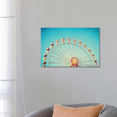 Summer Ferris Wheel by Caroline Mint - Wrapped Canvas Print