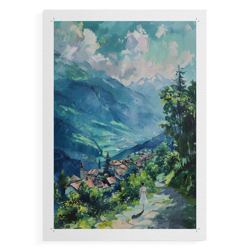 Paysages de la série CCDVVII - Impression sur toile seulement - NON-CADRE, H 12 po x l 8 po