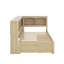 Lit de jour simple avec tiroirs, armoires et port USB-138074411