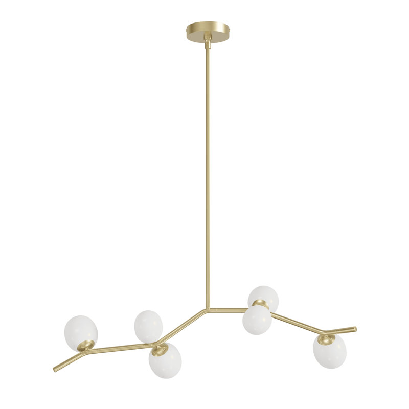 Dostal 8 - Light Chandelier, White