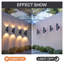 4-Pack Modern Cylinder Outdoor Wall Sconces - Matte Black Up Down Exterior Light Fixtures for Porch, Patio & Front Door