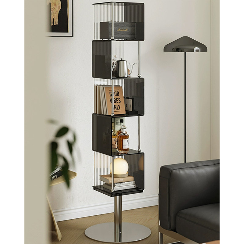 Bibliothèque standard brune moderne en acrylique, Noir