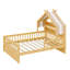 Lit maison contemporaine en bois avec tablette de tête de lit-938904685-938904686