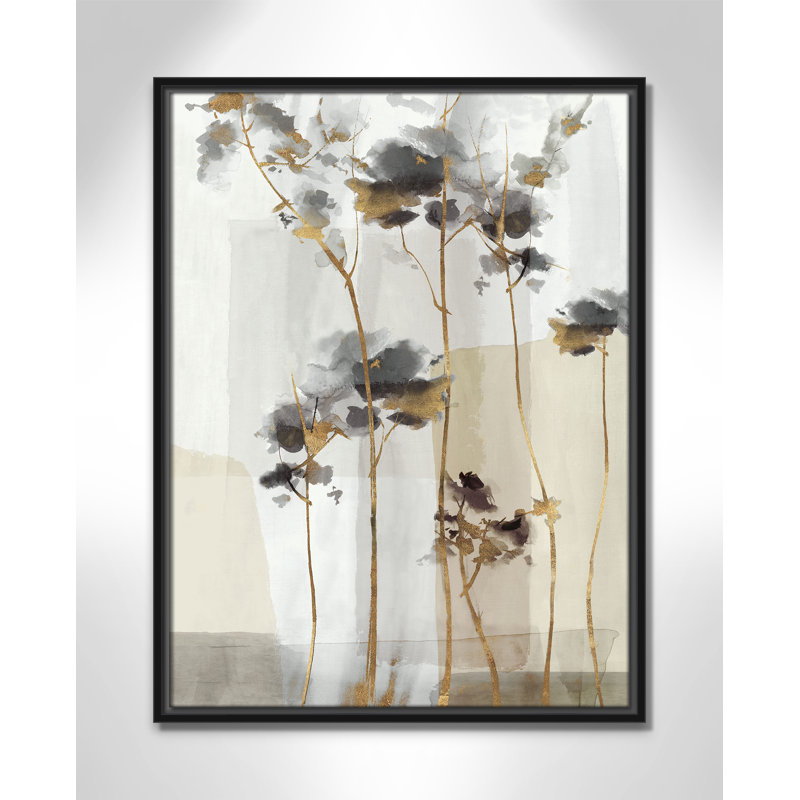 Impression Golden Zen II par Eva Watts, Toile avec cadre, Black Floater, L 19,5 po x H 25,5 po