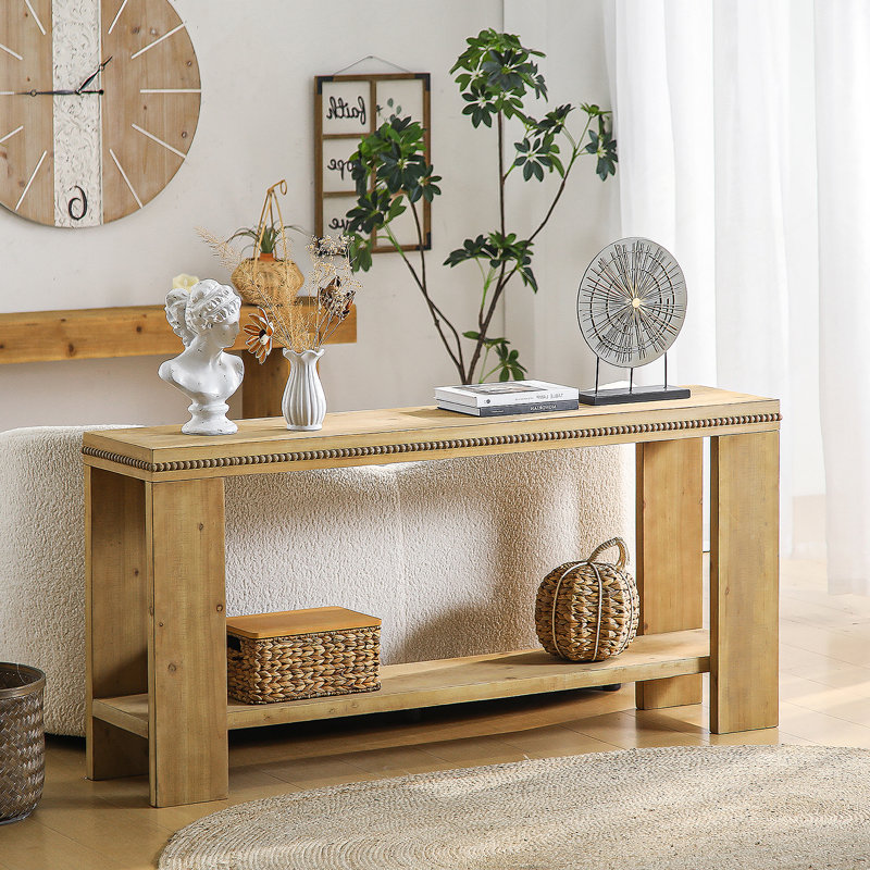Console 63 "avec tablette de rangement Boho