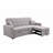 83" Oversized Upholstered Sofa Bed W/Pull Out Couch Bed & Adjustable Backrest,3 Seaters Sofa & Couch Convertible Sleep Sofabed For Home Apartment Living Room