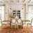 20" H Mid Century Modern Upholstered Linen Side Chair  King Louis Back Solid Wood Dining  Chairs-205656320