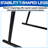 Adjustable Tv Tray Table - Folding, Portable, & Sturdy W/ Rotating Cup Holder & Tablet Book Stand - Tray Table For Laptop, Eating, Drawing, & Snacks 