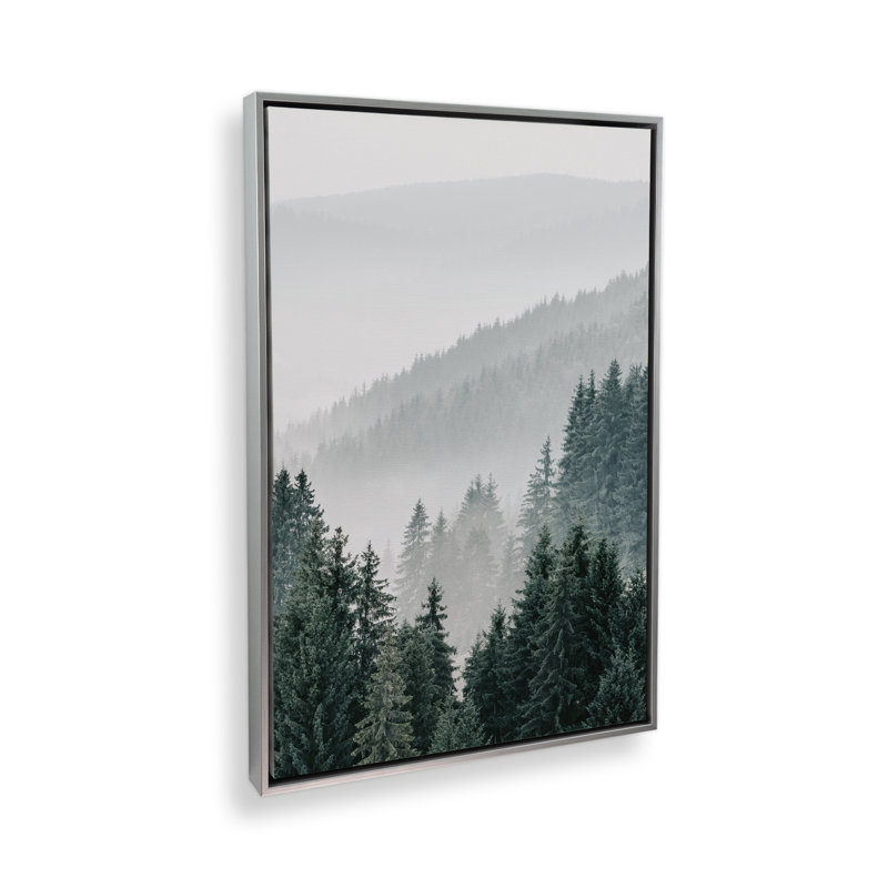 Bleron sur toile, 38" H x 26" W, Polished Chrome Floater Framed
