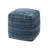 Yinka 18"H Two-Tone Striped Cotton Pouf Ottoman-416779053