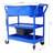 Mobile Parts Washer, 20 Gallon Capacity Portable Parts Cleaner For Use With Water Based Cleaning Solutions, Heavy Duty 20 Gauge Steel, 325 GPH Pump Power, With Drain Tray