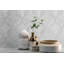 Carrara White Geometric 9 in. x 12 in. Polished Marble Mosaic Floor and Wall Tile