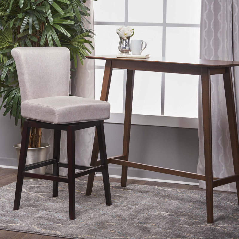 Cheeseman Swivel Stool, White, Bar stool (30.75" Seat Height )