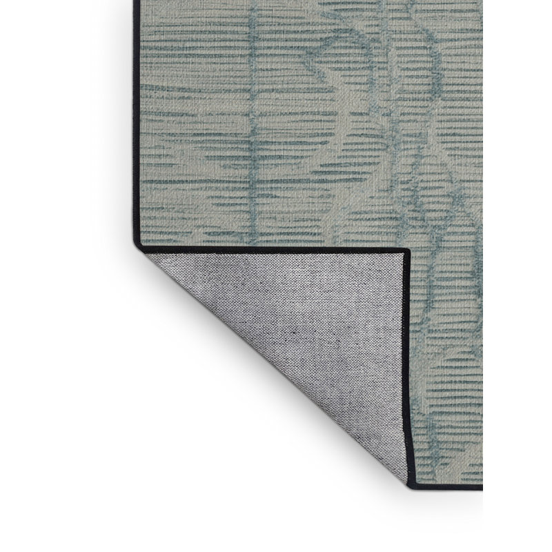 Tapis abstrait gris lavable à la machine, Carré 4 pi