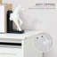Armoire de cuisine 68 "avec station de charge, 2 armoires à ordures inclinables et support à micro-ondes, bois-1102957339