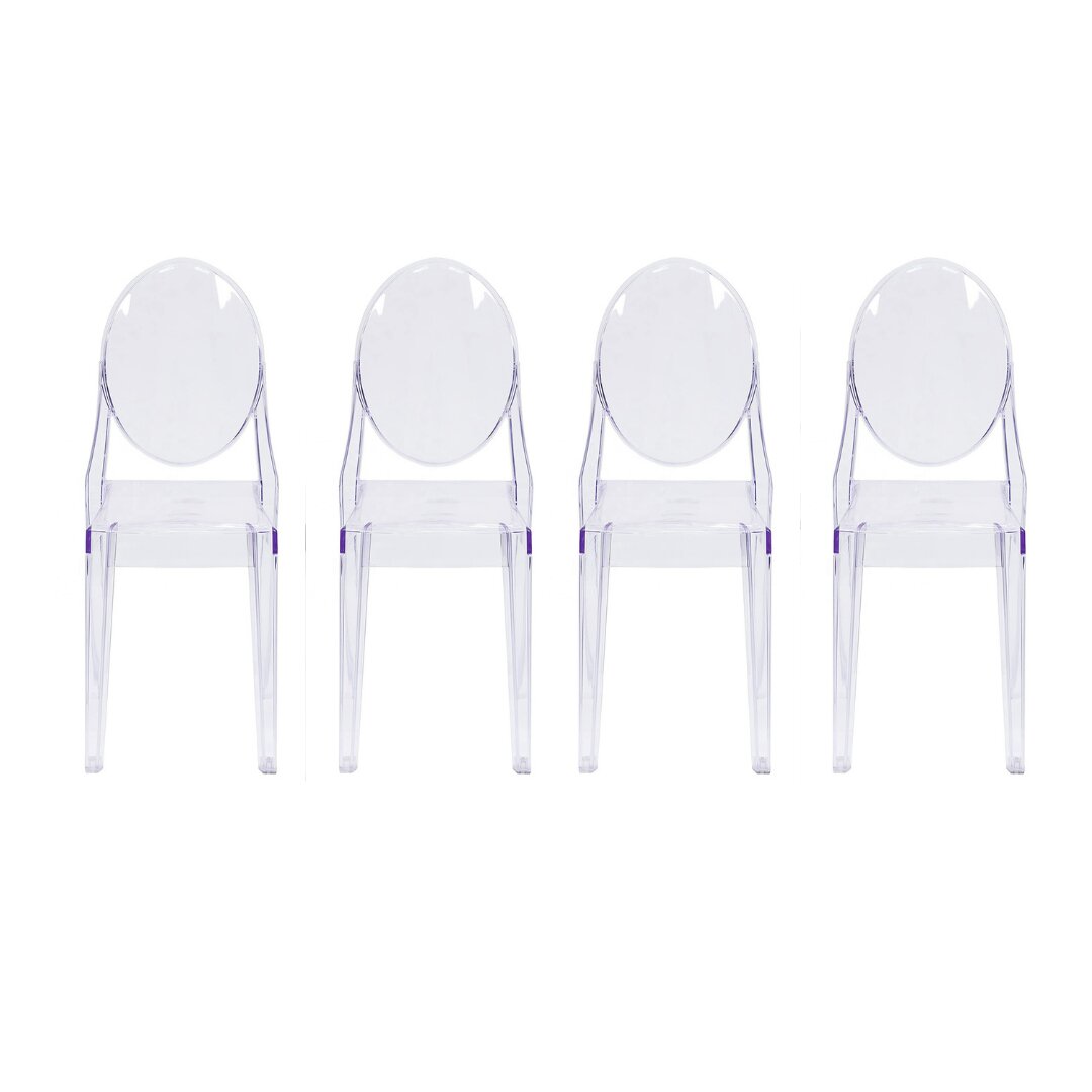 Amy King Louis Back Arm Chair, Water Resistant: Yes, Modern armless chair.  Shock, scratch and weather resistant. 