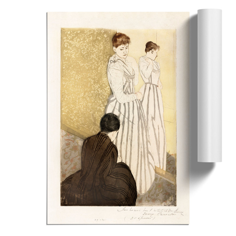 The Fitting by Mary Cassatt - No Frame Print, 84cm H x 59cm W x 0.1cm D