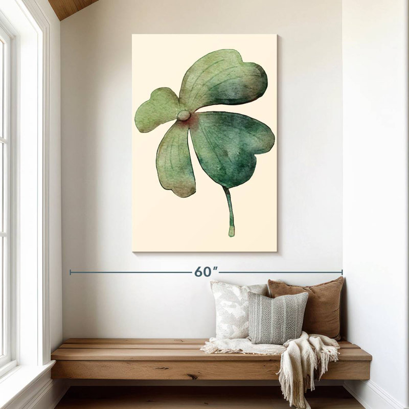 Harnek Green Four Leaf Clover, 48" H x 32" W