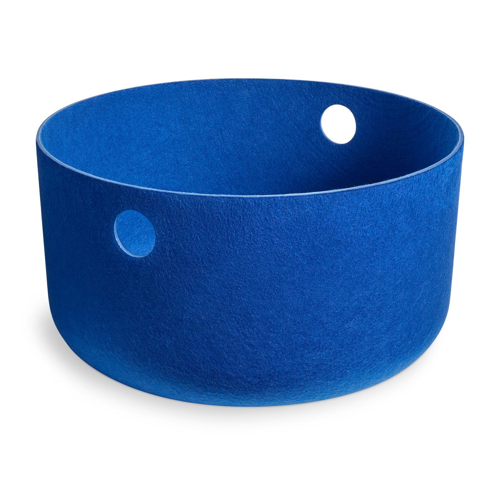 Olly Polyester Basket With Handles, 21" x 11", Cobalt