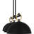 Cleo 3-Light Matte Black Linear Chandelier