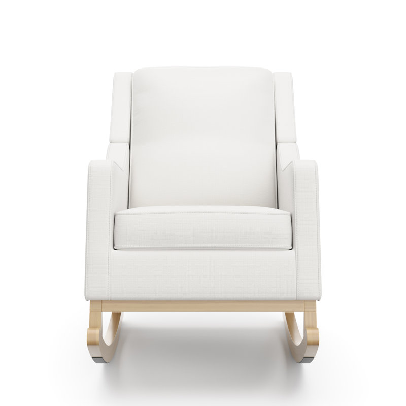 Chaise berçante Pasadena, Ivoire tressé