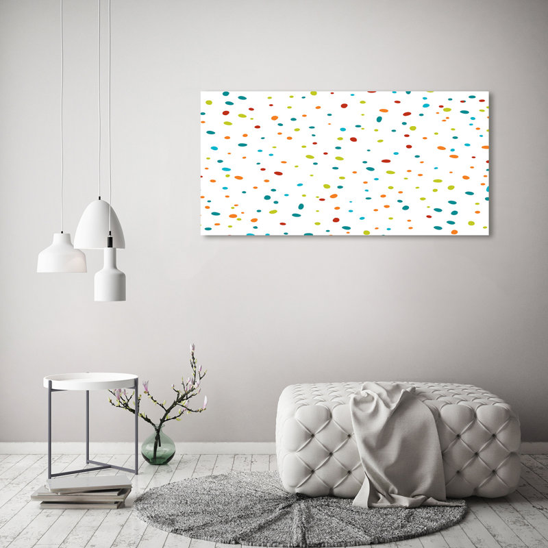 Colourful Dots - Wrapped Canvas Print