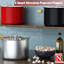 Éclateur de maïs soufflé de 6 pintes avec manivelle Cook N Home Basics, machine à maïs soufflé en 3 minutes, pot à maïs soufflé en aluminium avec engrenages en métal, noir-92912473