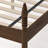 Queen Size Platform Bed Frame With Curved Tall Headboard And Spindle Design For Stylish Bedrooms-641710851