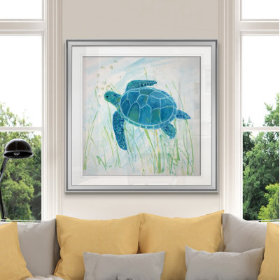 « récif tortue ii », peinture