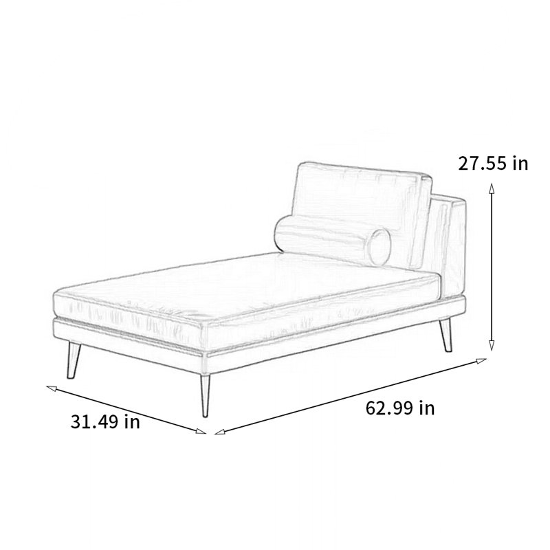 Chaise simple moderne et luxueuse