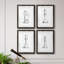 Chess Room Study I - Ensemble de 4 reproductions de cadres photo-1326681305-1326681304
