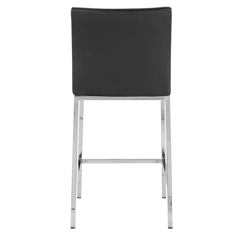 Kunze Jersey Bar & Counter Stool, Black, Bar Stool (29.5" Seat Height)